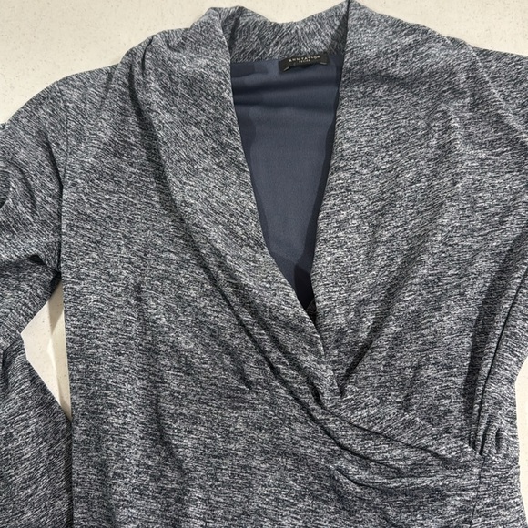 Ann Taylor Soft Wrap Blue Dress Size 2P Women’s Petite - Picture 11 of 12